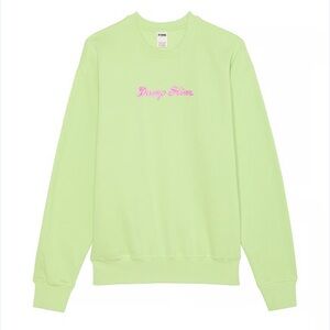 Pink Lime Green Crewneck Sweatshirt “Dump Him”